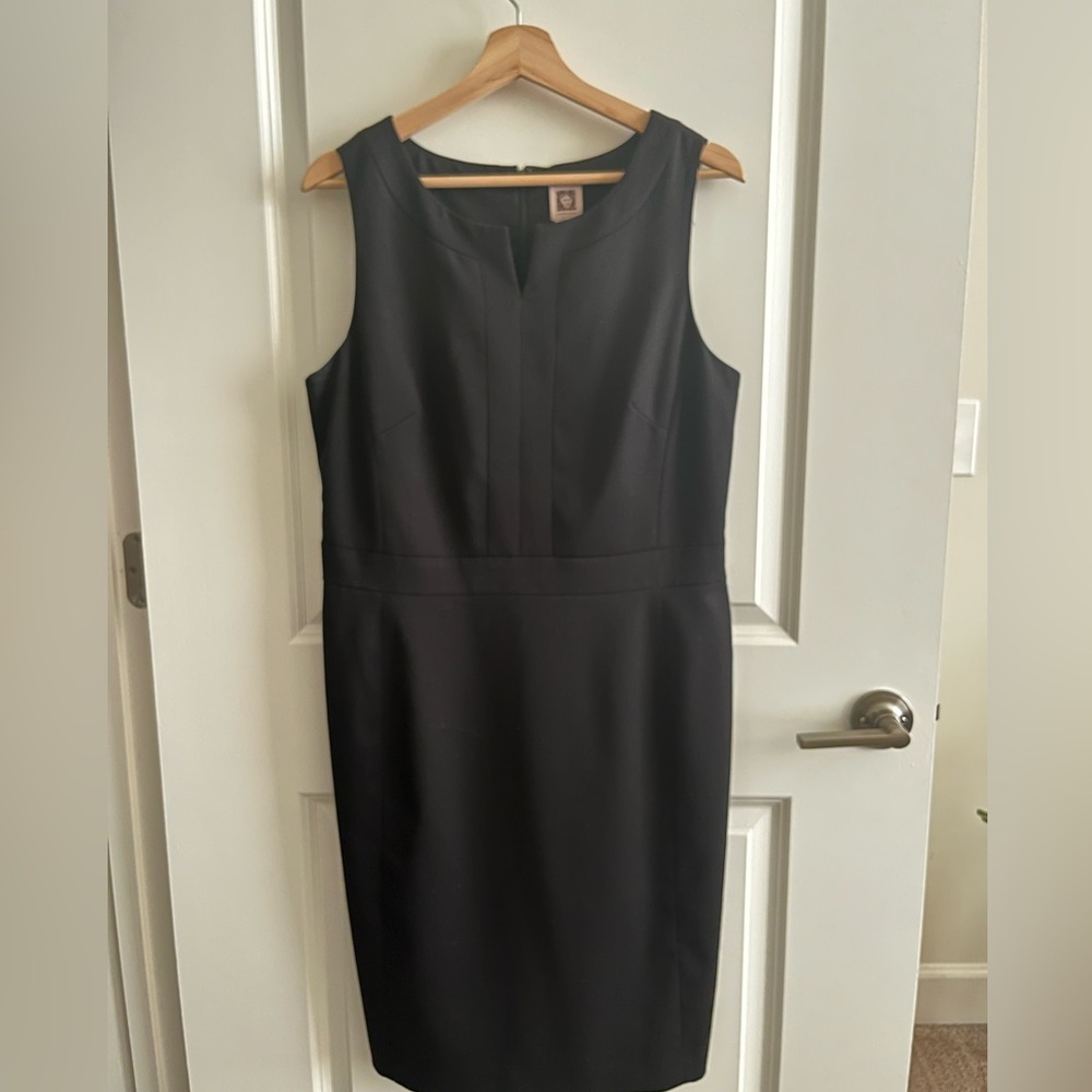 Anne Klein Classic Black Midi Dress